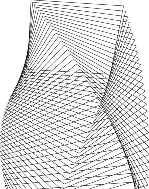 Mimari sanat konseptinde soyut çizgiler, minimum geometrik şekiller. 