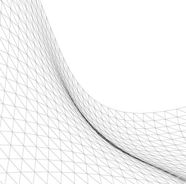 Mimari sanat konseptinde soyut çizgiler, minimum geometrik şekiller. 