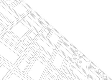 minimal geometrik şekiller, mimari çizgiler