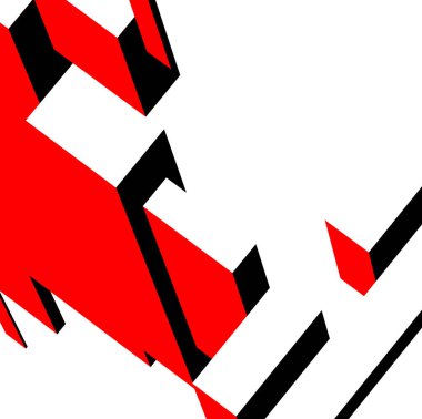 Mimari sanat konseptinde soyut çizgiler, minimum geometrik şekiller. 