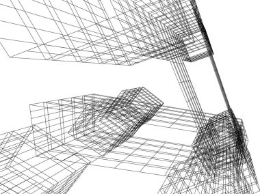 minimal geometrik şekiller, mimari çizgiler