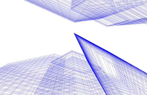 Minimale Geometrische Vormen Architectonische Lijnen — Stockvector