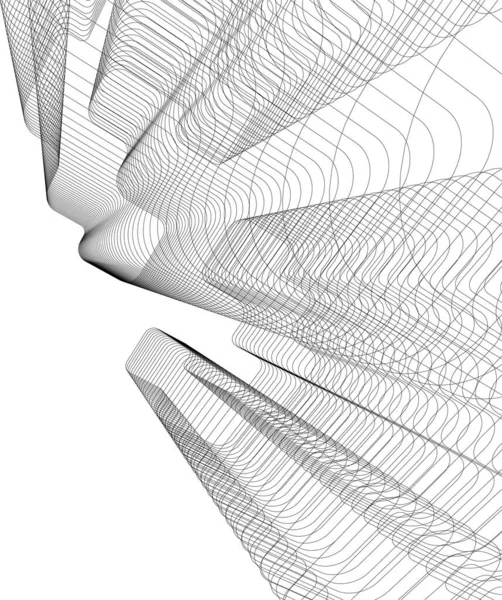 Minimale Geometrische Vormen Architectonische Lijnen — Stockvector