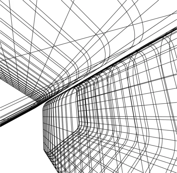 Architectuur Gebouw Illustratie Achtergrond — Stockvector