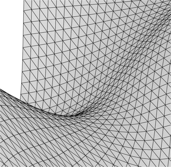 Linee Disegno Astratte Nel Concetto Arte Architettonica Forme Geometriche Minime — Vettoriale Stock