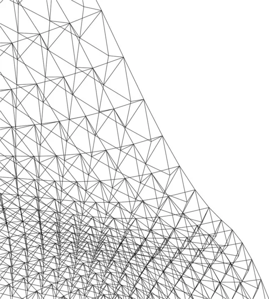 Formas Geométricas Mínimas Linhas Arquitetônicas —  Vetores de Stock