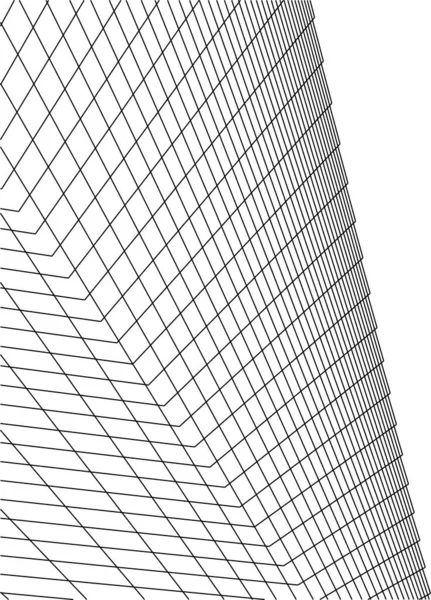 Formas Geométricas Mínimas Linhas Arquitetônicas — Vetor de Stock