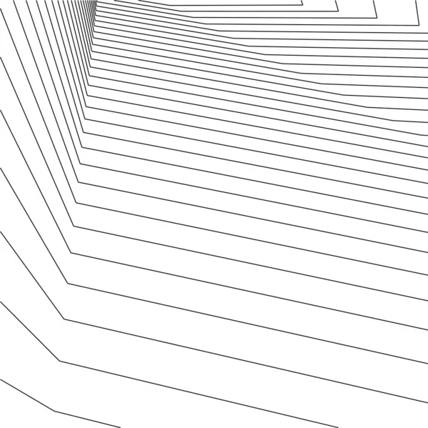 最小限の幾何学的形状建築線 — ストックベクタ