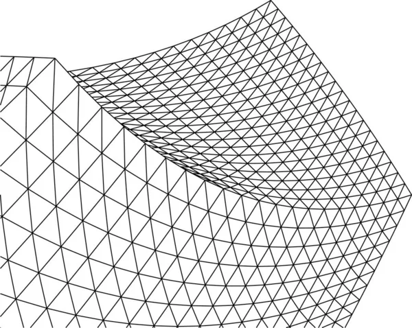 Garis Gambar Abstrak Dalam Konsep Seni Arsitektur Bentuk Geometris Minimal - Stok Vektor