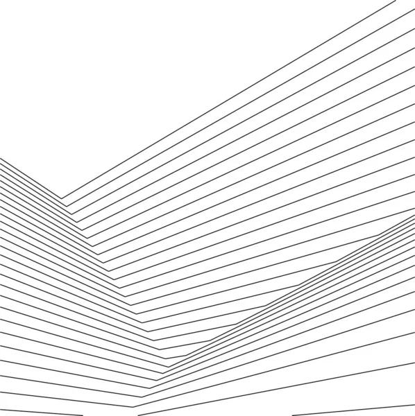 Formas Geométricas Mínimas Líneas Arquitectónicas — Vector de stock