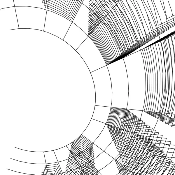 Elvont Rajzvonalak Építészeti Képzőművészetben Minimális Geometriai Formák — Stock Vector