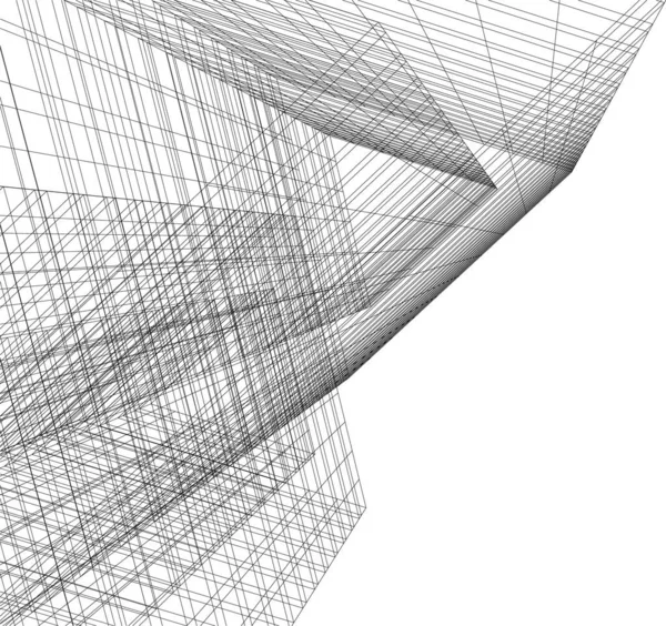 Arquitectura Edificio Ilustración Sobre Fondo — Archivo Imágenes Vectoriales