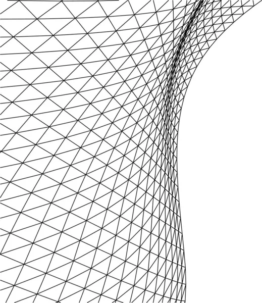 建築芸術の概念における抽象的な線や最小限の幾何学的形状 — ストックベクタ