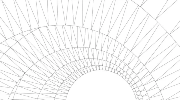 Mimari sanat konseptinde soyut çizgiler, minimum geometrik şekiller. 
