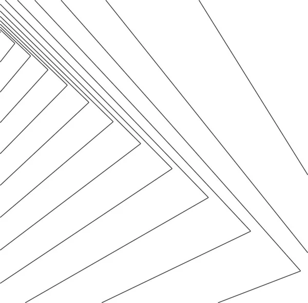 建築芸術の概念における抽象的な線や最小限の幾何学的形状 — ストックベクタ