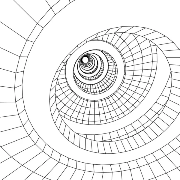 Líneas Abstractas Dibujo Concepto Arte Arquitectónico Formas Geométricas Mínimas — Archivo Imágenes Vectoriales