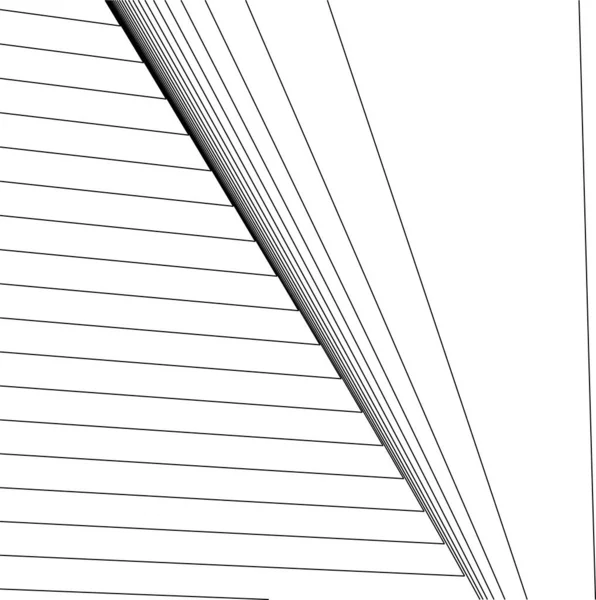 Abstrakcyjne Linie Rysunku Koncepcji Sztuki Architektonicznej Minimalne Kształty Geometryczne — Wektor stockowy