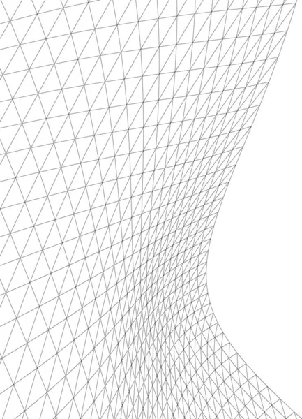 Lignes Dessin Abstraites Dans Concept Art Architectural Formes Géométriques Minimales — Image vectorielle