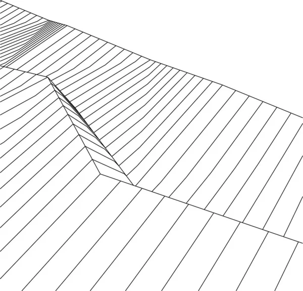 Formes Géométriques Minimales Lignes Architecturales — Image vectorielle