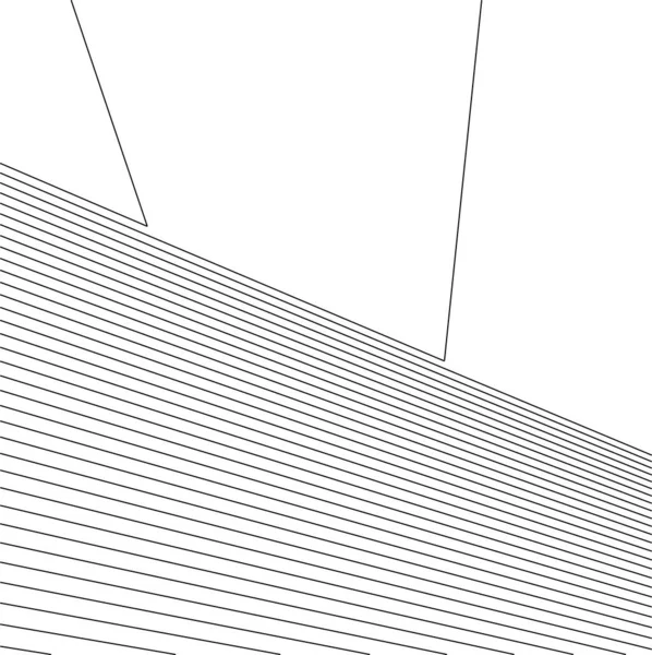 Abstracte Tekenlijnen Architectonisch Kunstconcept Minimale Geometrische Vormen — Stockvector