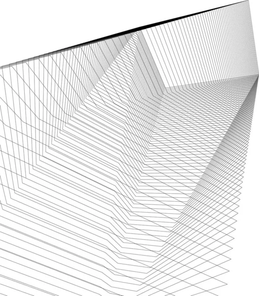 Minimale Geometrische Formen Architektonische Linien — Stockvektor