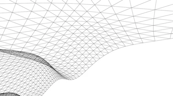 Linhas Abstratas Desenho Conceito Arte Arquitetônica Formas Geométricas Mínimas — Vetor de Stock