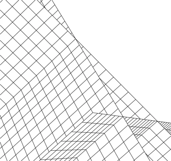 Lignes Dessin Abstraites Dans Concept Art Architectural Formes Géométriques Minimales — Image vectorielle