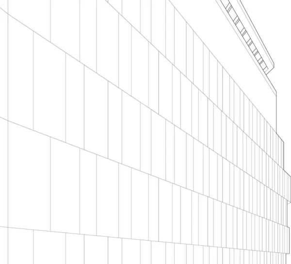 Minimale Geometrische Vormen Architectonische Lijnen — Stockvector