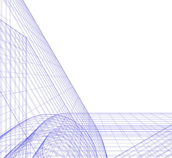 Архитектурное Построение Иллюстрации Фоне — стоковый вектор