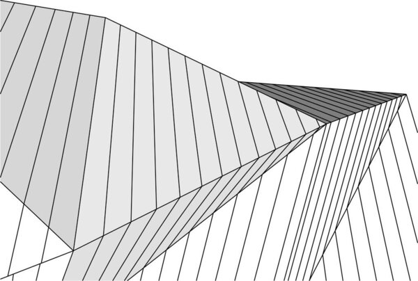 minimal geometrical shapes, architectural lines