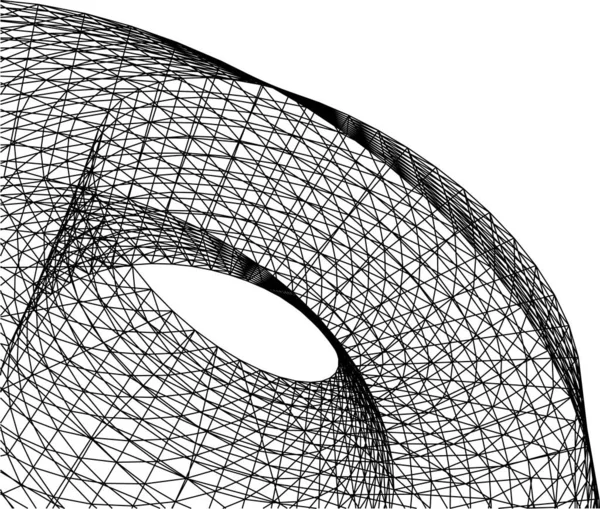 Linhas Abstratas Desenho Conceito Arte Arquitetônica Formas Geométricas Mínimas — Vetor de Stock