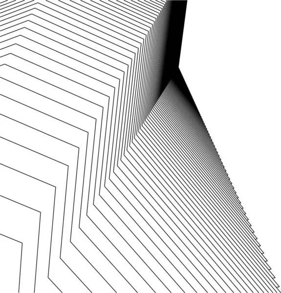 Linhas Abstratas Desenho Conceito Arte Arquitetônica Formas Geométricas Mínimas — Vetor de Stock