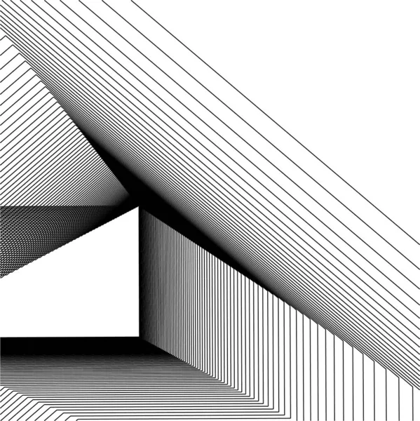 Minimalne Kształty Geometryczne Linie Architektoniczne — Wektor stockowy