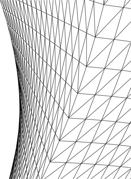 Linee Disegno Astratte Nel Concetto Arte Architettonica Forme Geometriche Minime — Vettoriale Stock