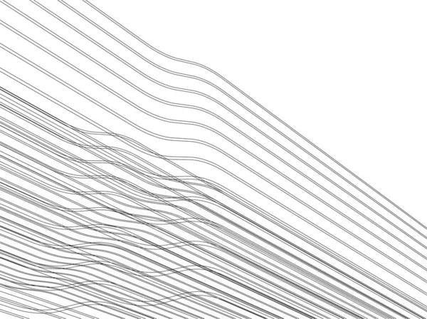 Linee Disegno Astratte Nel Concetto Arte Architettonica Forme Geometriche Minime — Vettoriale Stock