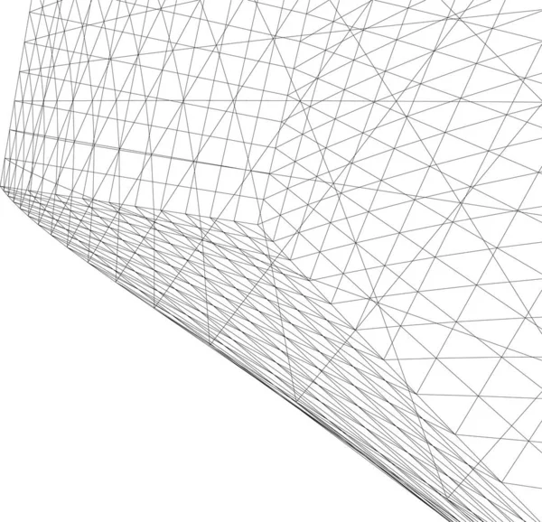 Linhas Abstratas Desenho Conceito Arte Arquitetônica Formas Geométricas Mínimas —  Vetores de Stock