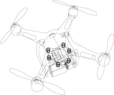 Beyaz zemin üzerine mimari sanat konseptinde soyut çizgiler, minimum geometrik şekiller.