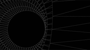 Mimari sanat konseptinde soyut çizgiler, minimum geometrik şekiller. 