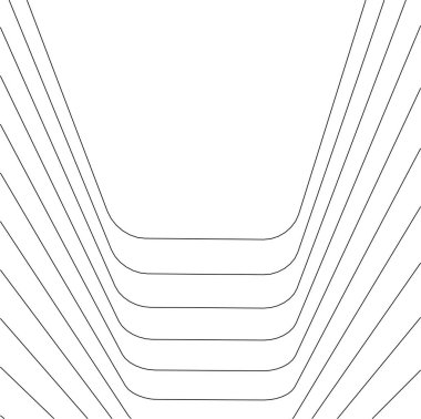 Mimari sanat konseptinde soyut çizgiler, minimum geometrik şekiller. 