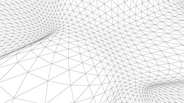 Mimari sanat konseptinde soyut çizgiler, minimum geometrik şekiller. 