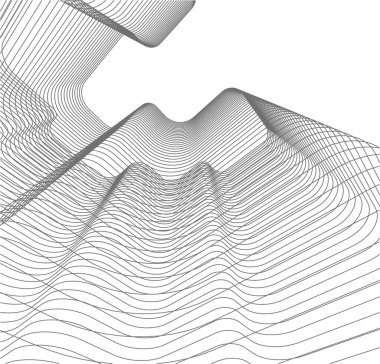 Arkaplanda mimari bina 3d illüstrasyon