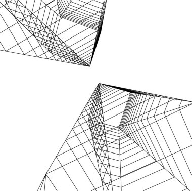 minimal geometrik şekiller, mimari çizgiler