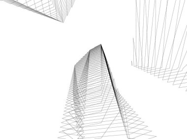 minimal geometrik şekiller, mimari çizgiler