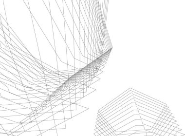 minimal geometrik şekiller, mimari çizgiler