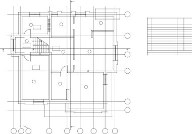 Mimari sanat konseptinde soyut çizgiler, minimum geometrik şekiller. 
