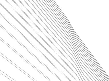 Mimari sanat konseptinde soyut çizgiler, minimum geometrik şekiller. 