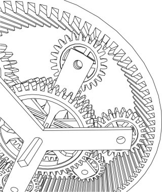 Mimari sanat konseptinde soyut çizgiler, minimum geometrik şekiller. 