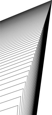 Mimari sanat konseptinde soyut çizgiler, minimum geometrik şekiller. 