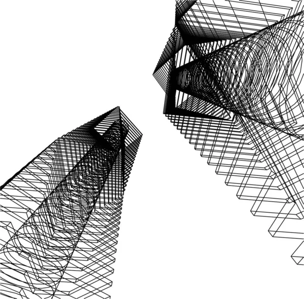 Arquitetura Edifício Ilustração Fundo —  Vetores de Stock