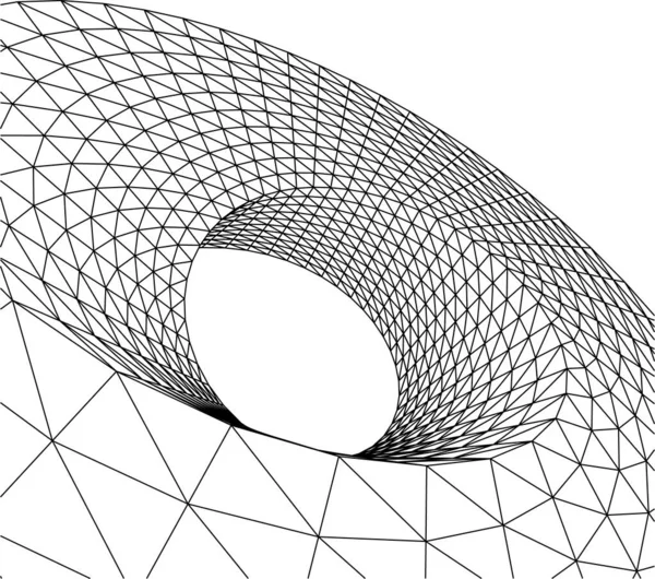 Linhas Abstratas Desenho Conceito Arte Arquitetônica Formas Geométricas Mínimas — Vetor de Stock